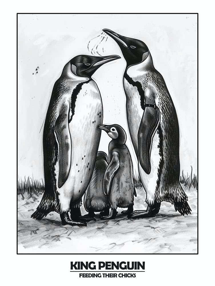Penguin Feeding Their Chicks Poster 6