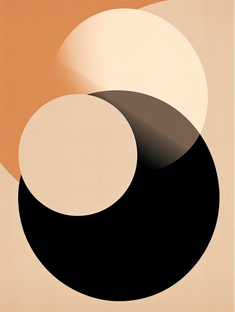 Black And White MueDling Geometric Dreams