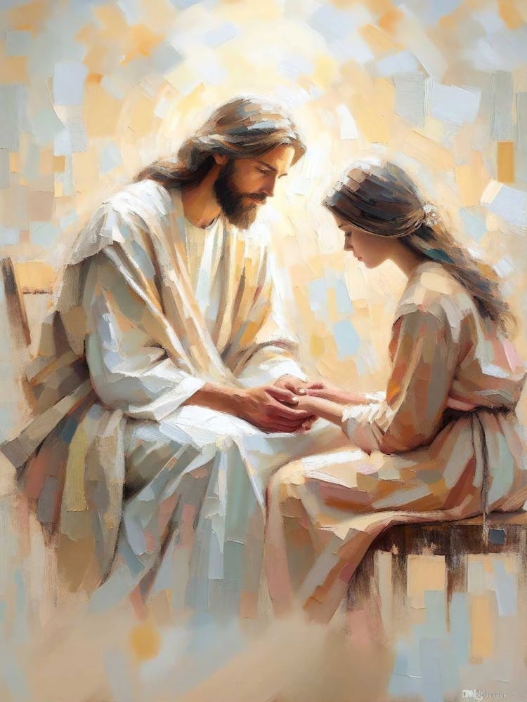 Confessions Of Love, Christian Art, Jesus And Me Art, Jesus Picture, Lds Wall Art, Bible Prints, Wall Art Digital Print, Jesus And Woman Art