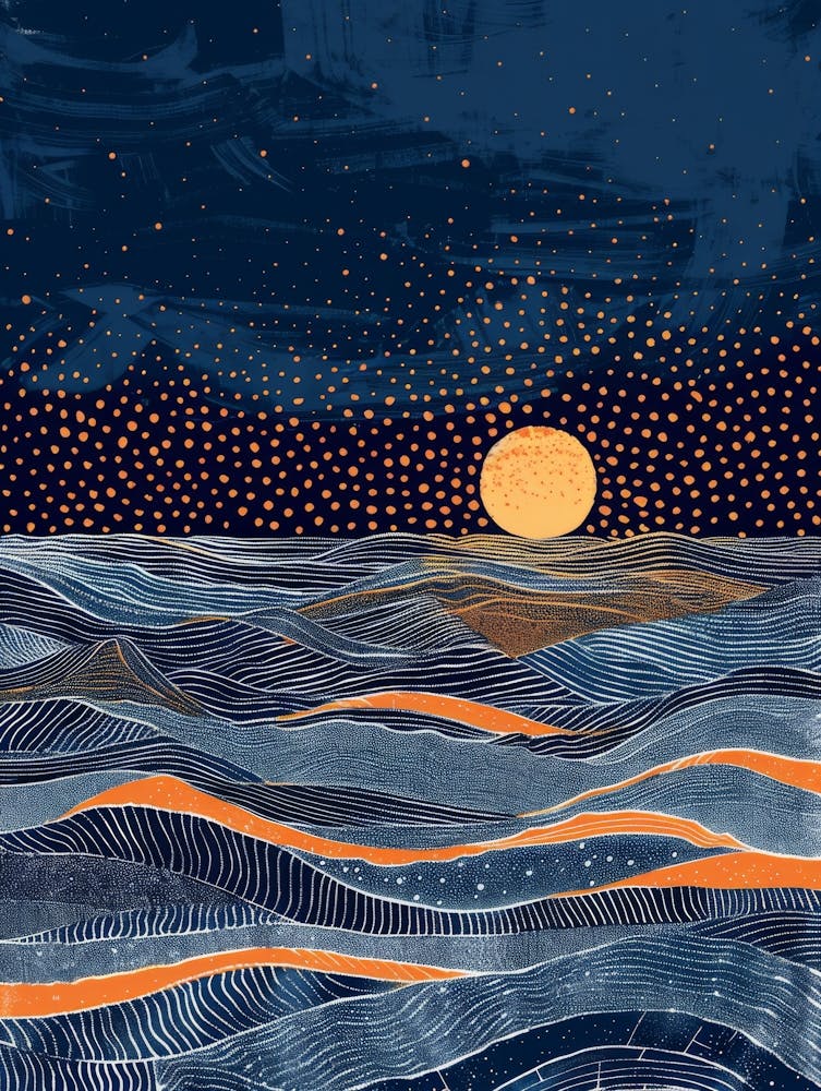 Moon Over The Ocean 2