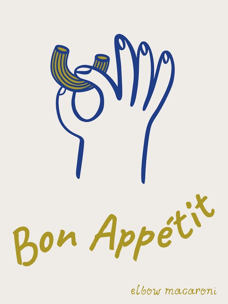 Bon Appetit Food Poster