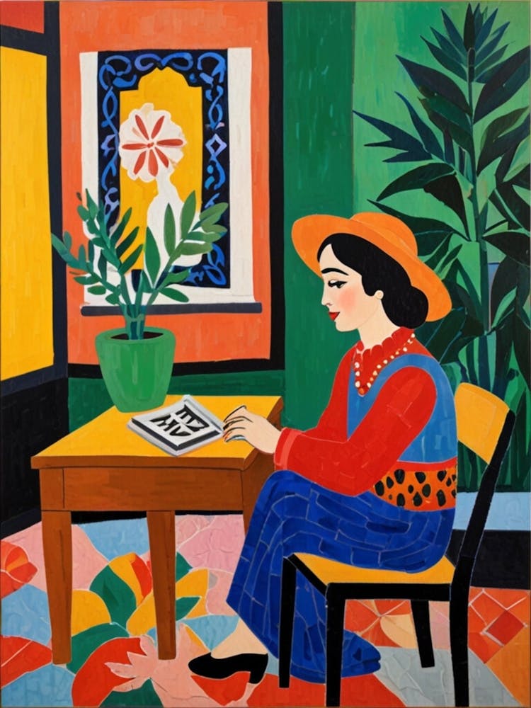 Woman Reading A Book 6