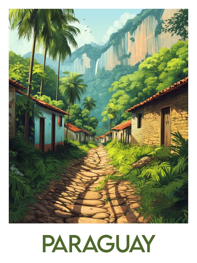 Affiche de voyage Paraguay 1