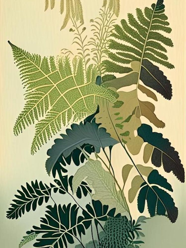 American Maidenhair Fern Rousseau Inspired