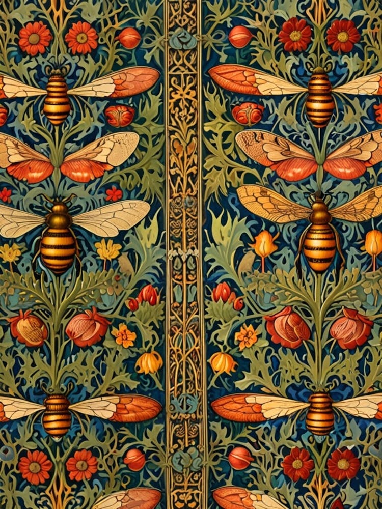 William Morris Bees And Flowers 4