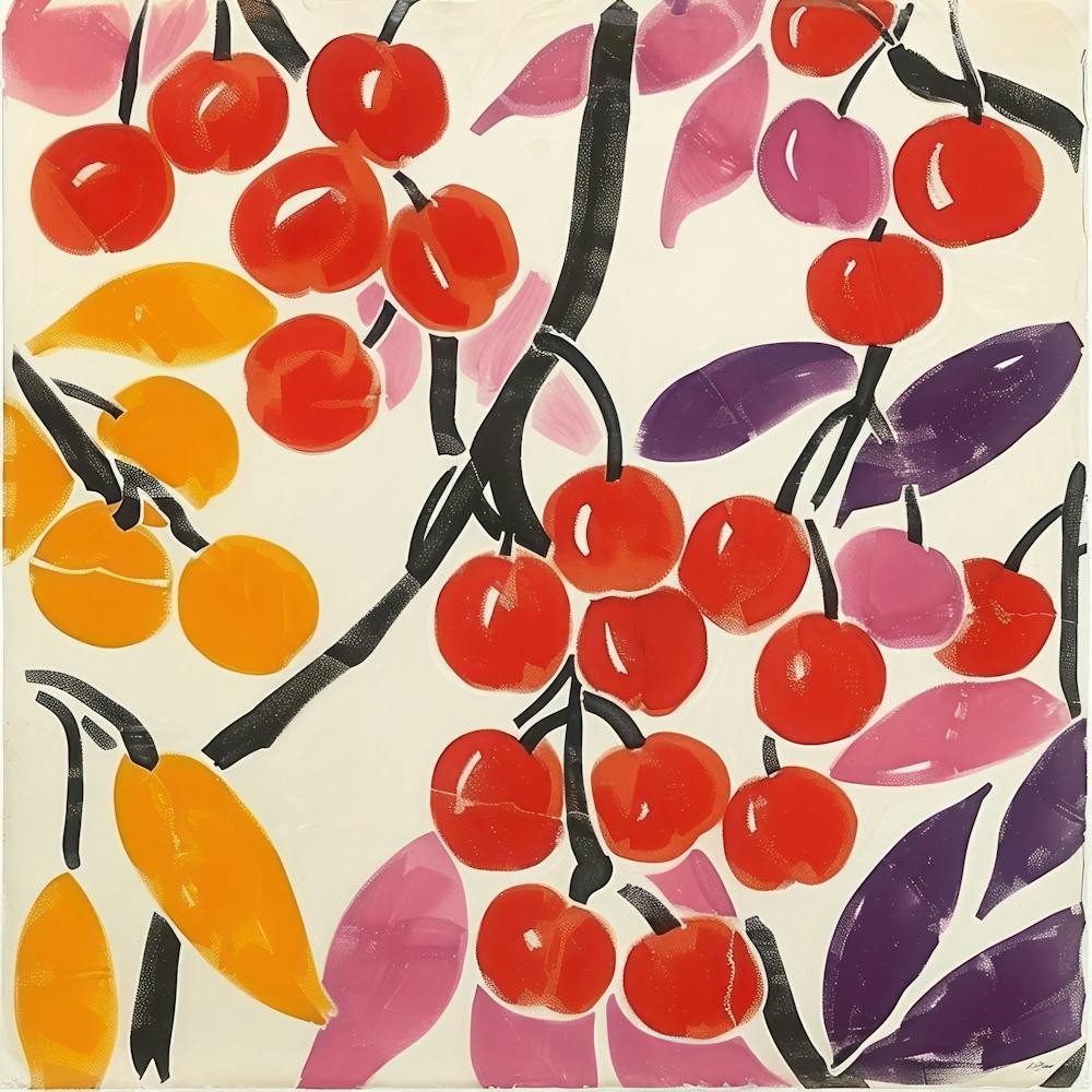 Cherries Matisse Style 15