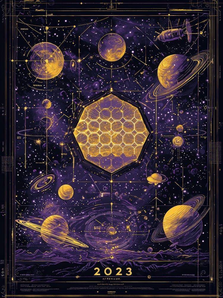 Aihrgdesign A Celestial Science Poster Showcasing New Cosmic 5