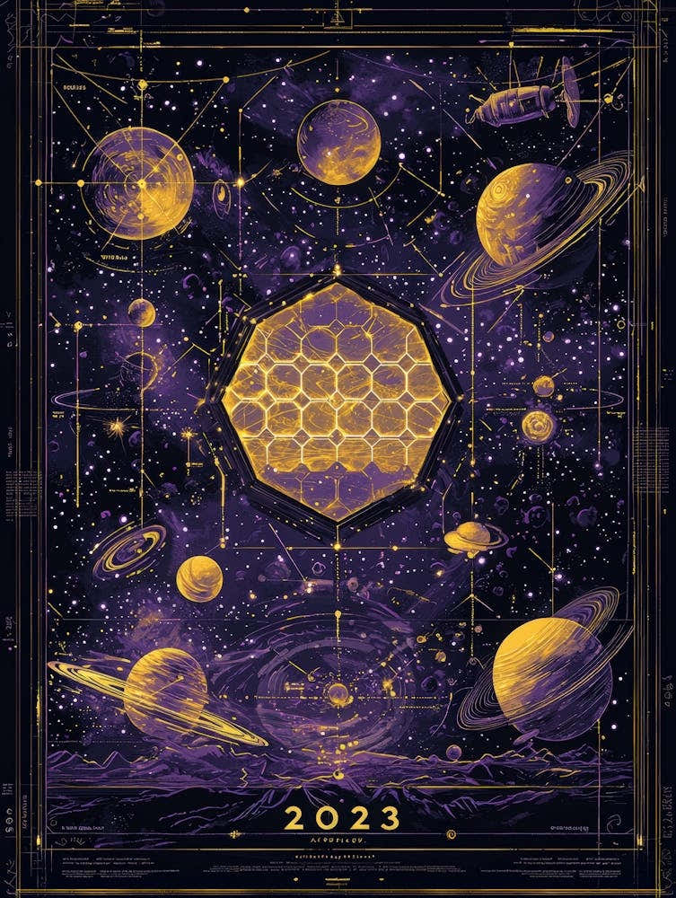 Aihrgdesign A Celestial Science Poster Showcasing New Cosmic 5