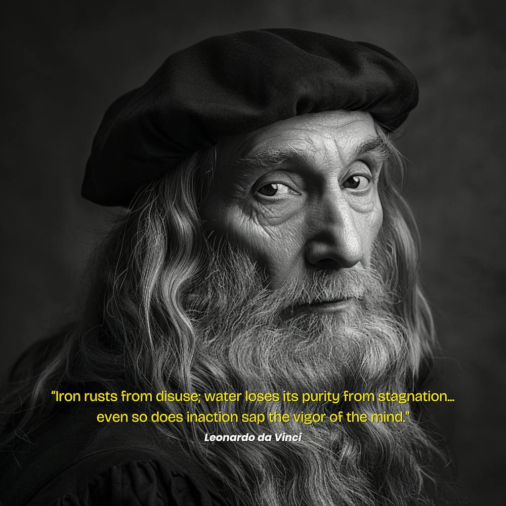 Portrait Of Leonardo Da Vinci