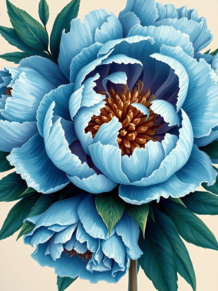 Blue Peonies 5