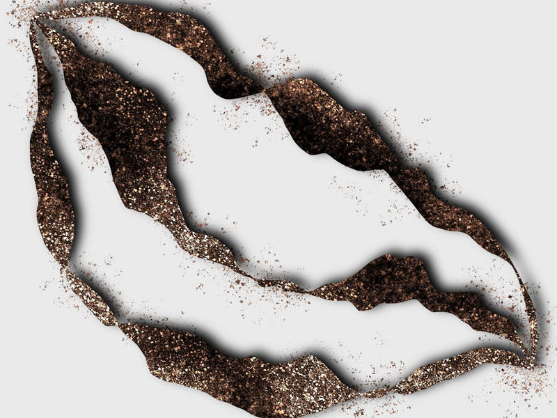 Glittery Abstract Shape