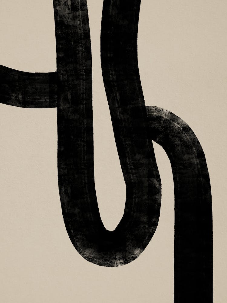 Abstract Black Lines 05