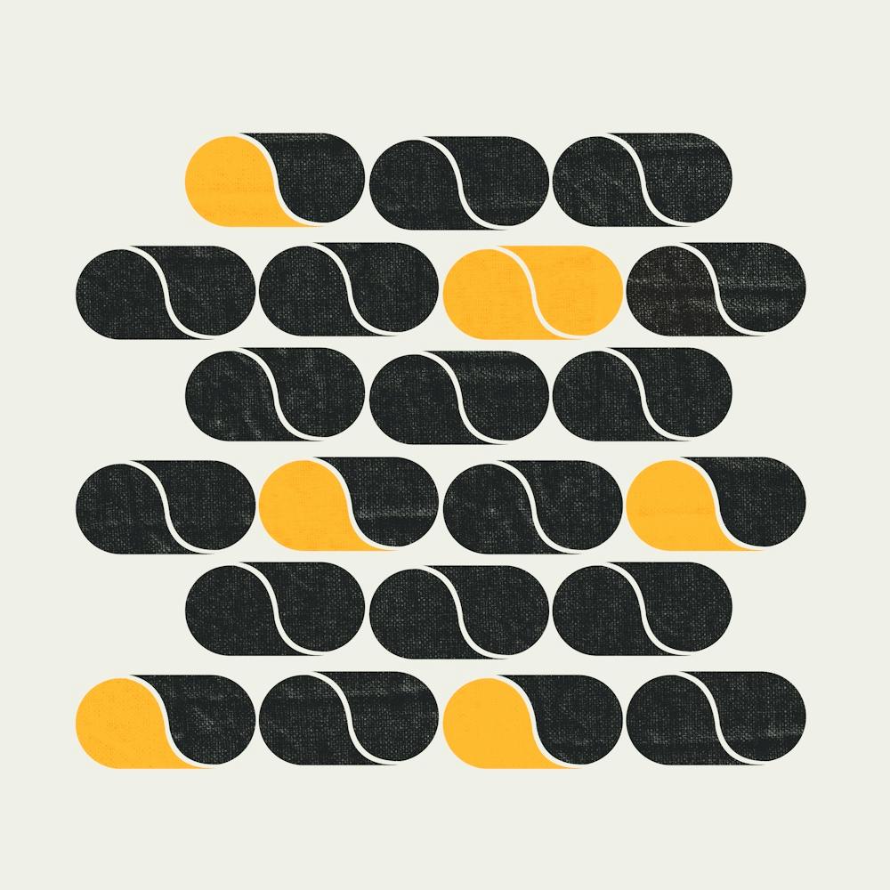 Black And Yellow Shapes