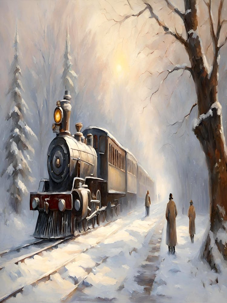 Train In The Snow