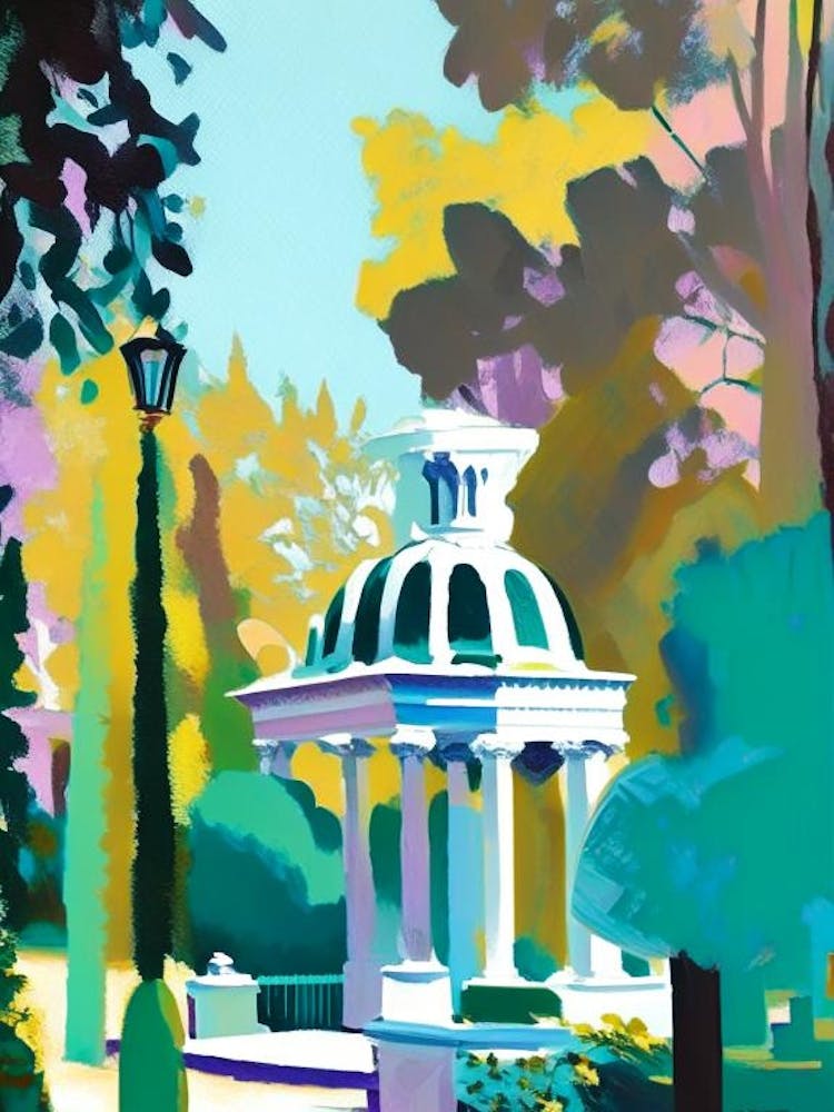 Villa Borghese Gardens, 1, Italy Abstract Still Life