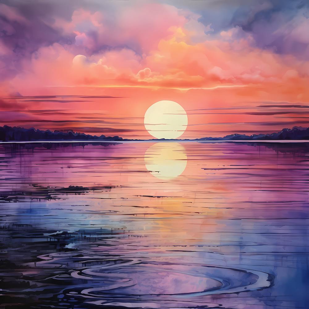 Pink and Purple Sunset