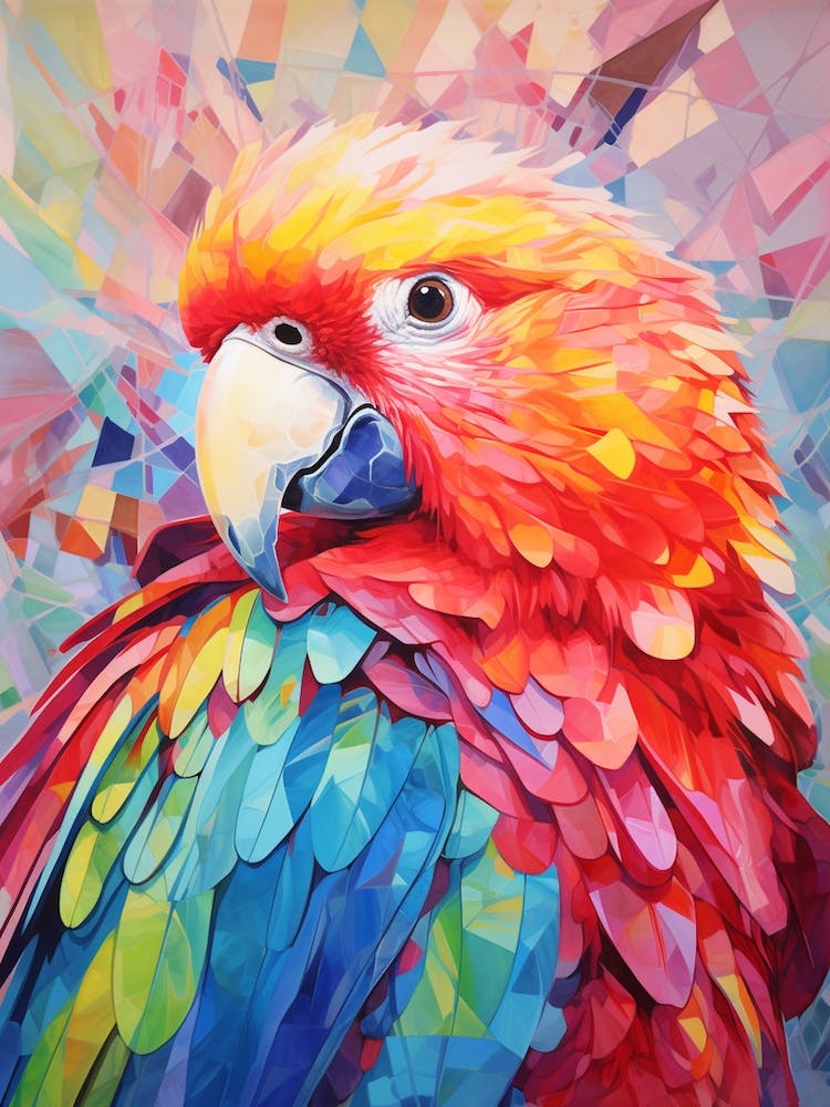 Bright Parrot Illustration 1