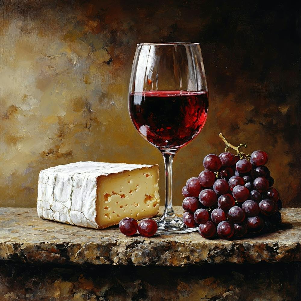 Wine And Cheese Art 3