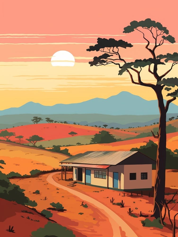 Nicaragua Travel Illustration