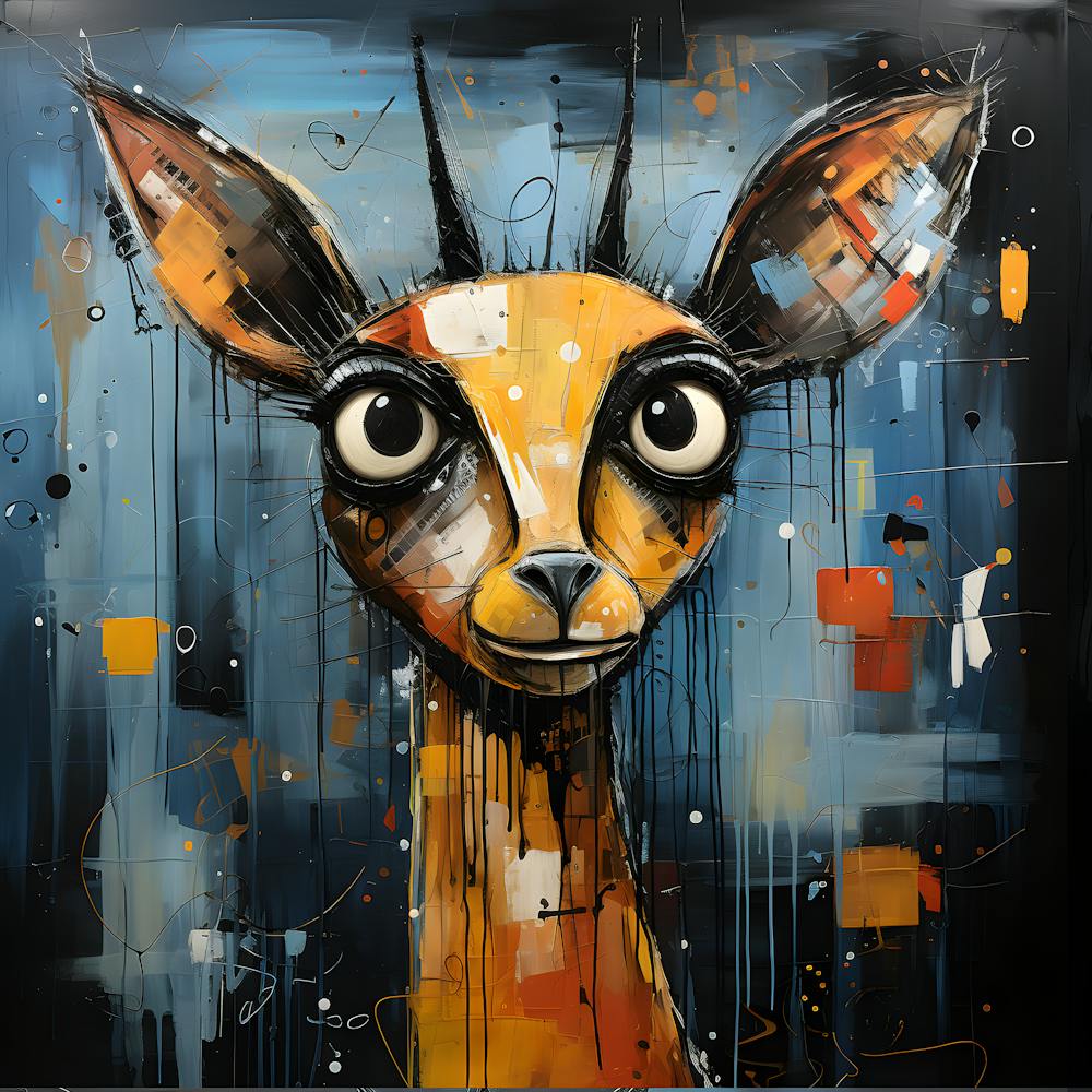 Mystic Stag Abstract Deer Face