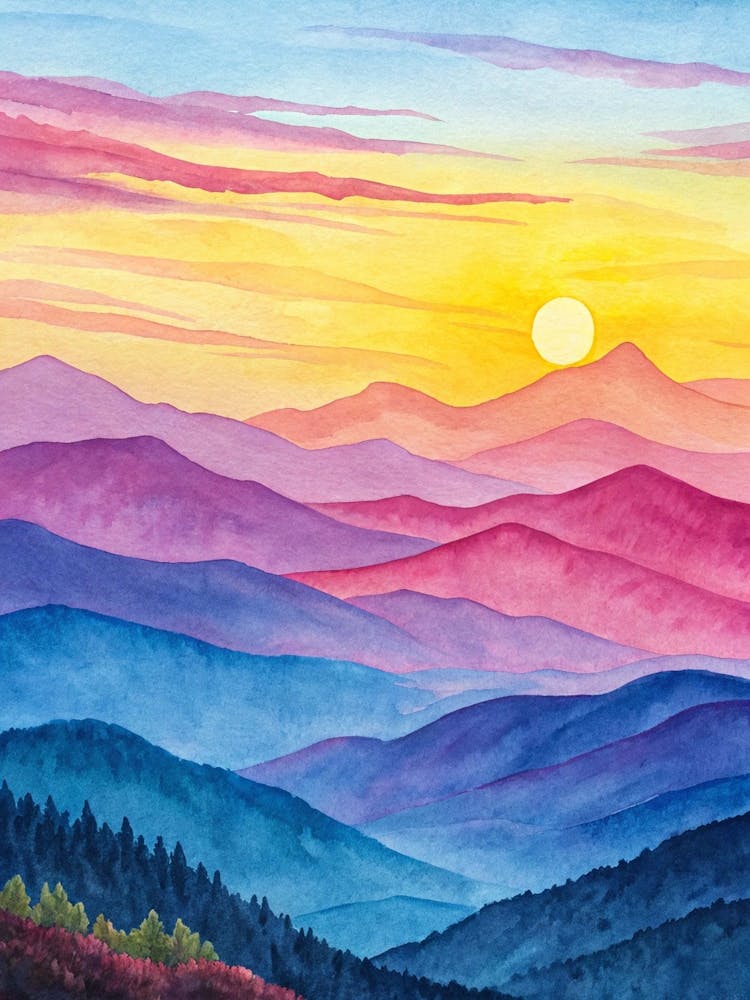 Sunset In The Mountains 9