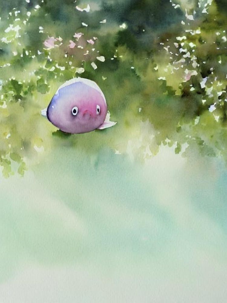 Blobfish Storybook Watercolour