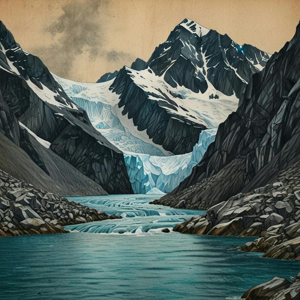 Glacier In New Zealand