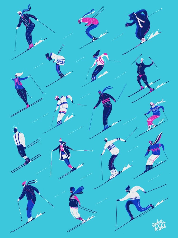 Jadore Le Ski Blue Version