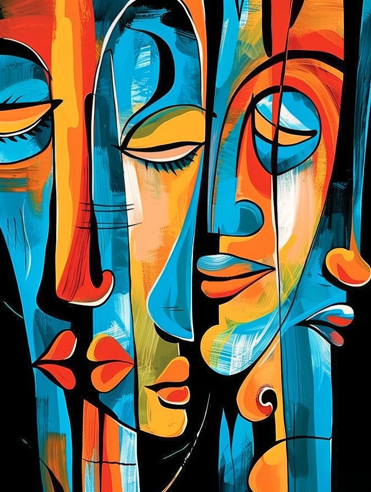 Abstract Of Faces