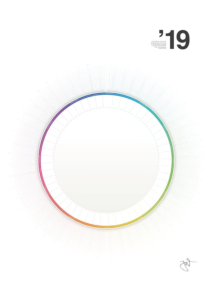 Circular Calendar 2019