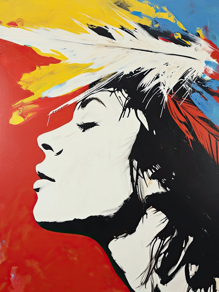 'Flying Feathers' Pop Art