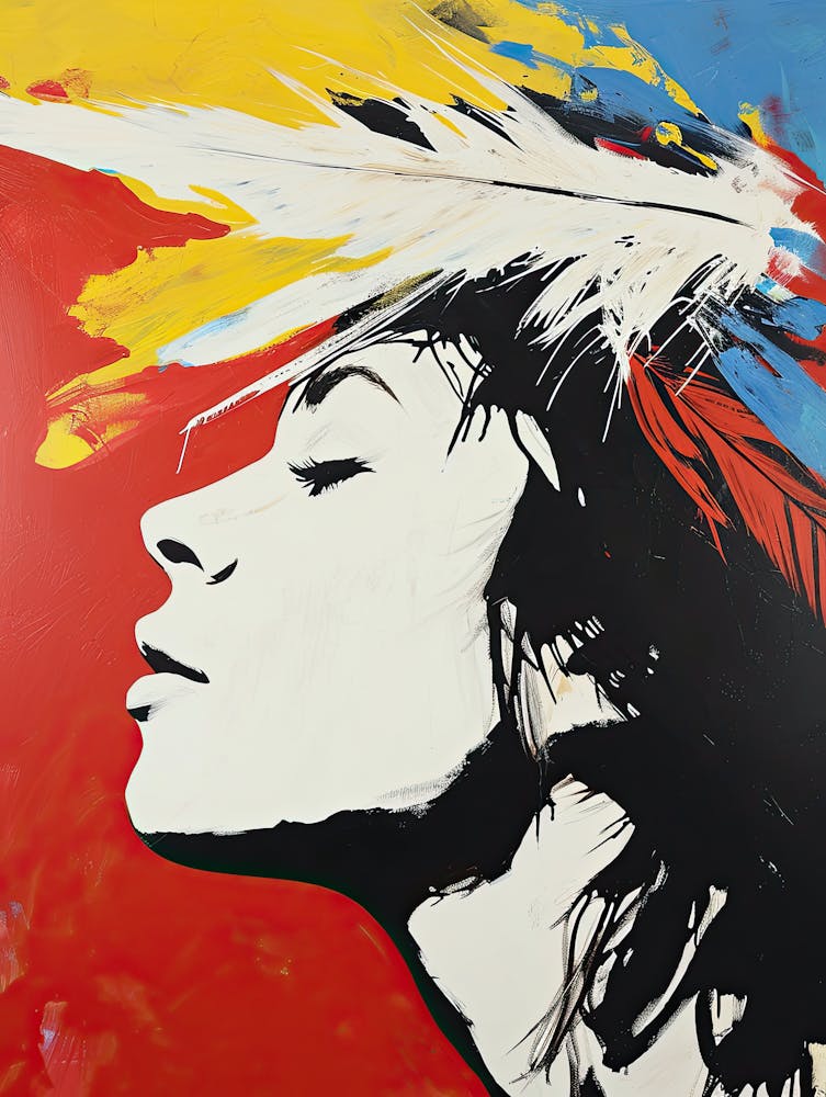 'Flying Feathers' Pop Art