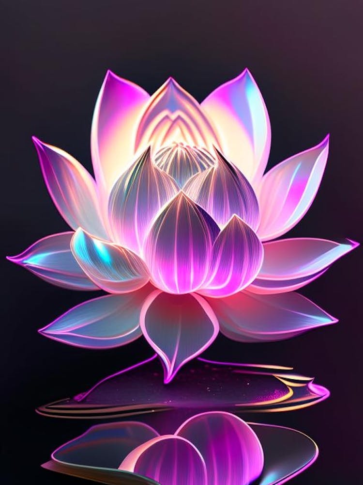 Pink Lotus Holographic 2