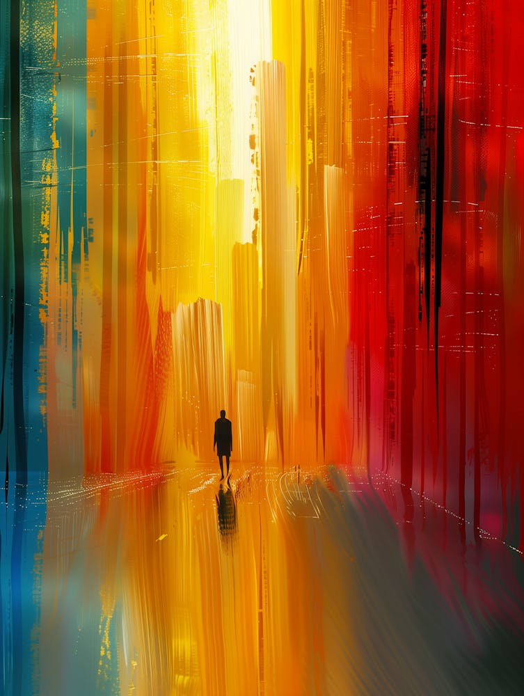 Abstrakte Stadtlandschaft