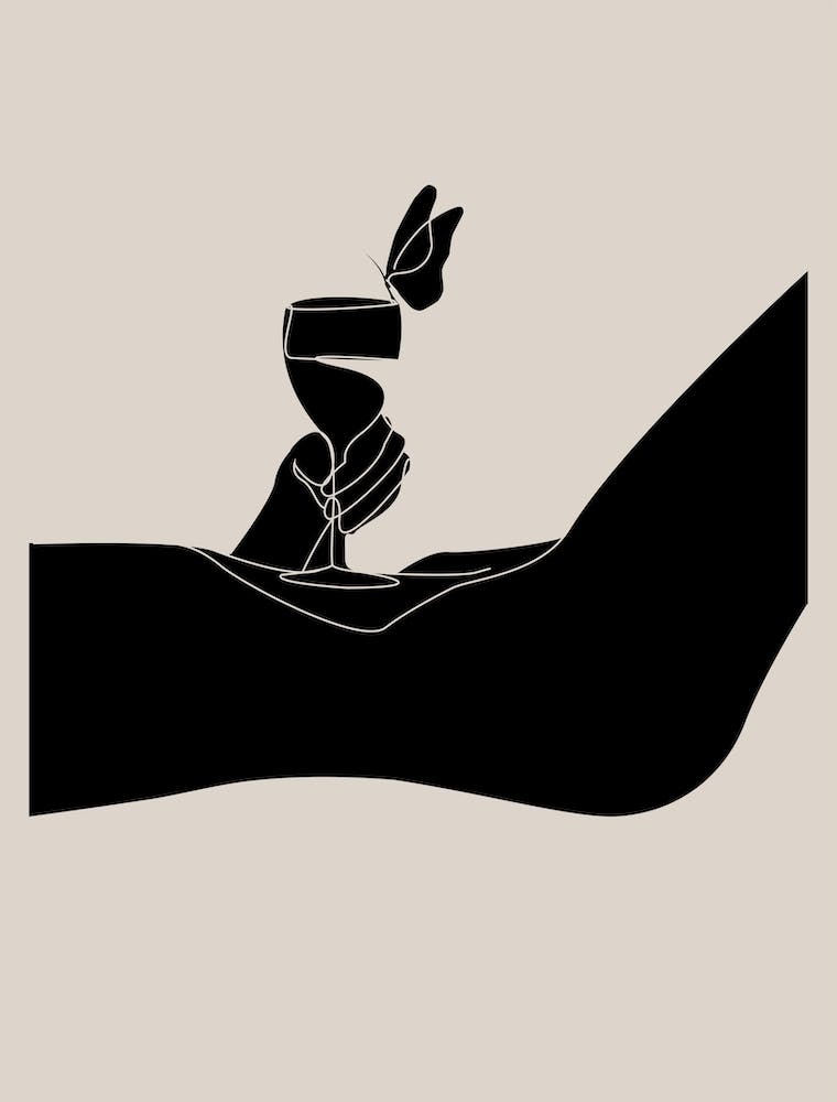 Woman Holding A Wine Glass
