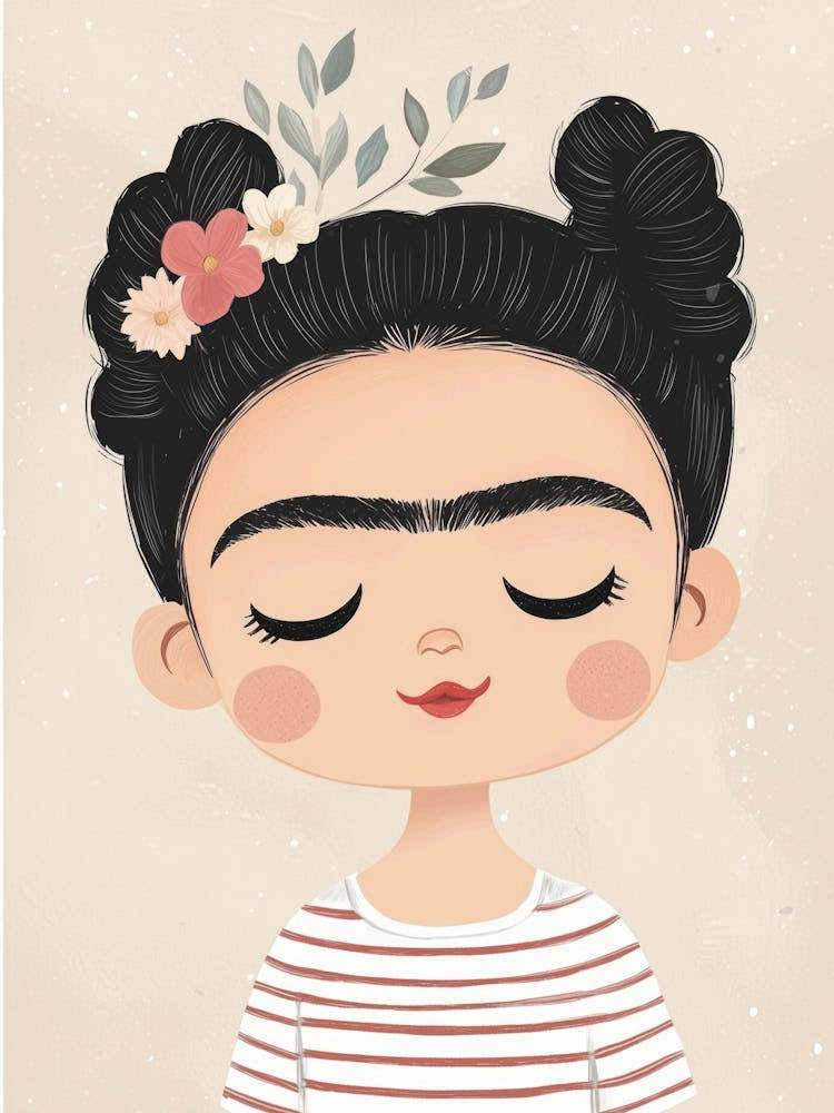 Frida Kahlo Baby, nursery wall art, kids room prints, playroom decor