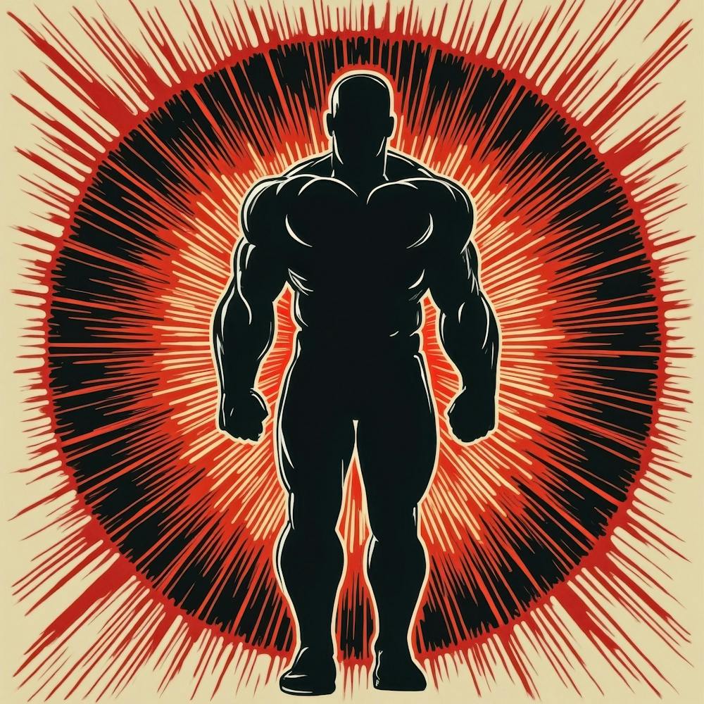 Illustration Of A Muscular Man