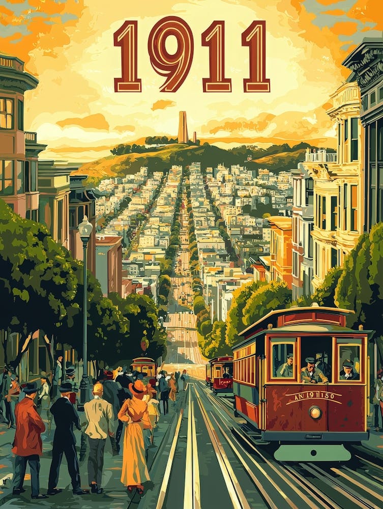 Aihrgdesign A Retro Travel Poster Of San Franciscos First Ele 11c7d08d Ebe8 4ca4 85d8 D03774e1df06 3
