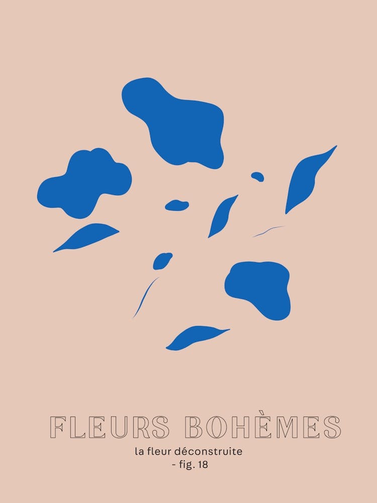 Fleur Bohemes Boho Flowers Blue