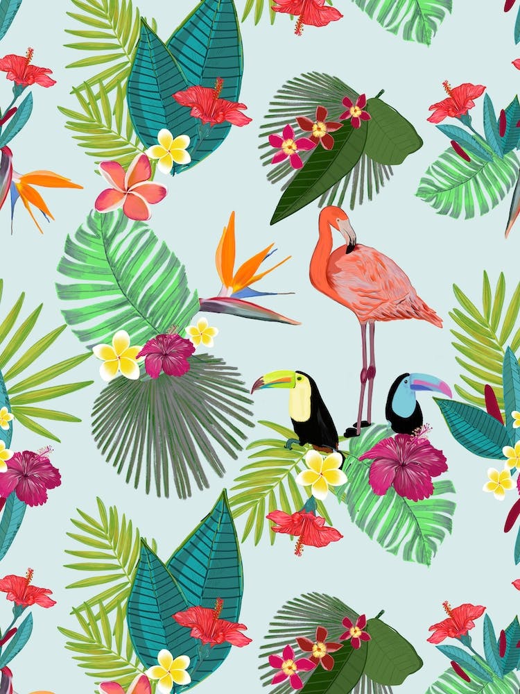 Tropical Toucan Flamingo