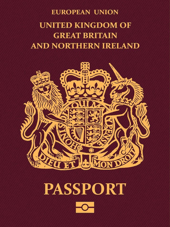 Passport United Kingdom Of Great Britain and Northern Ireland