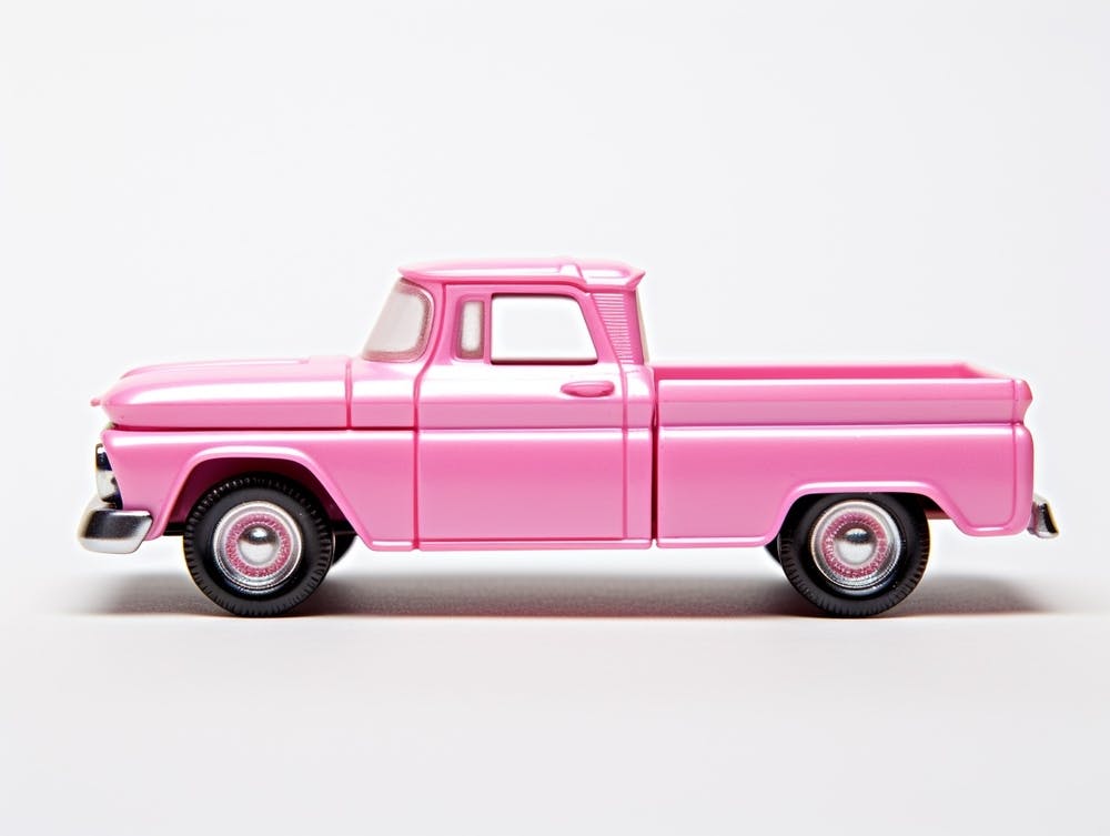 Toy Car 62 Chevy Pickup Pink