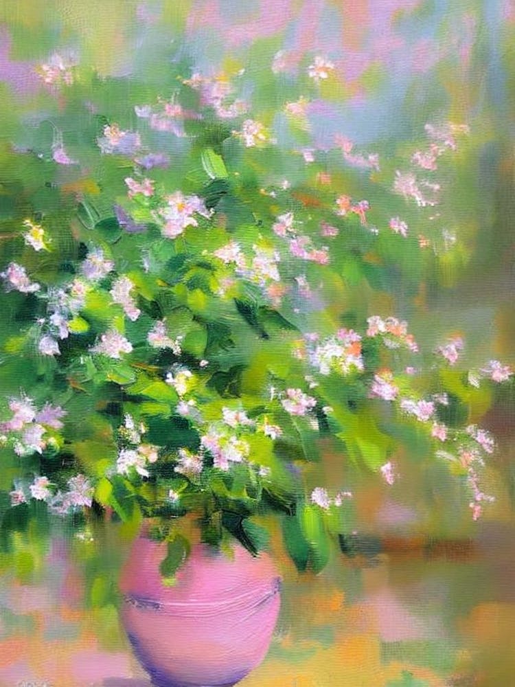 Jasmine 3 Impressionist Painting
