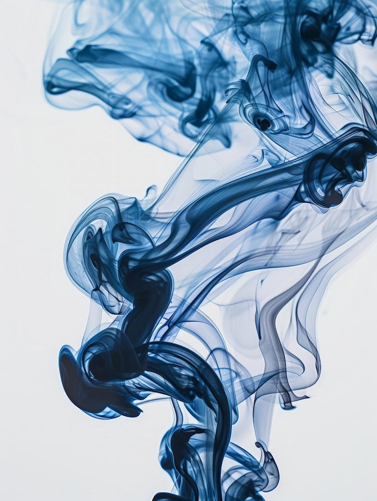Ink Smoke On White Background 1