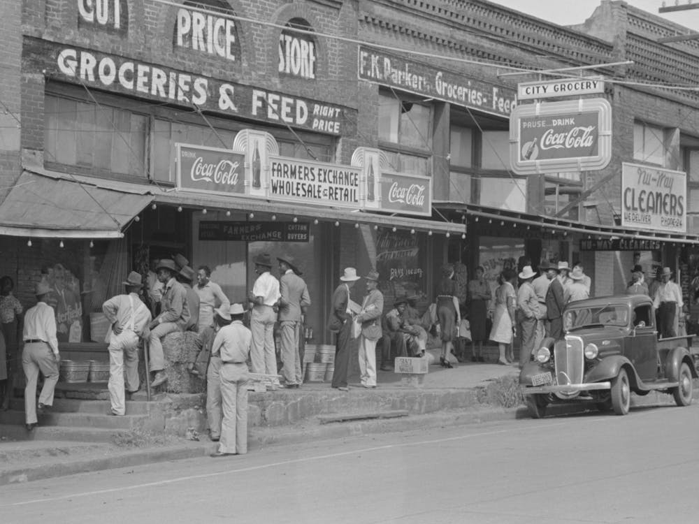 Street Scene, San Augustine, Texas By Russell Lee