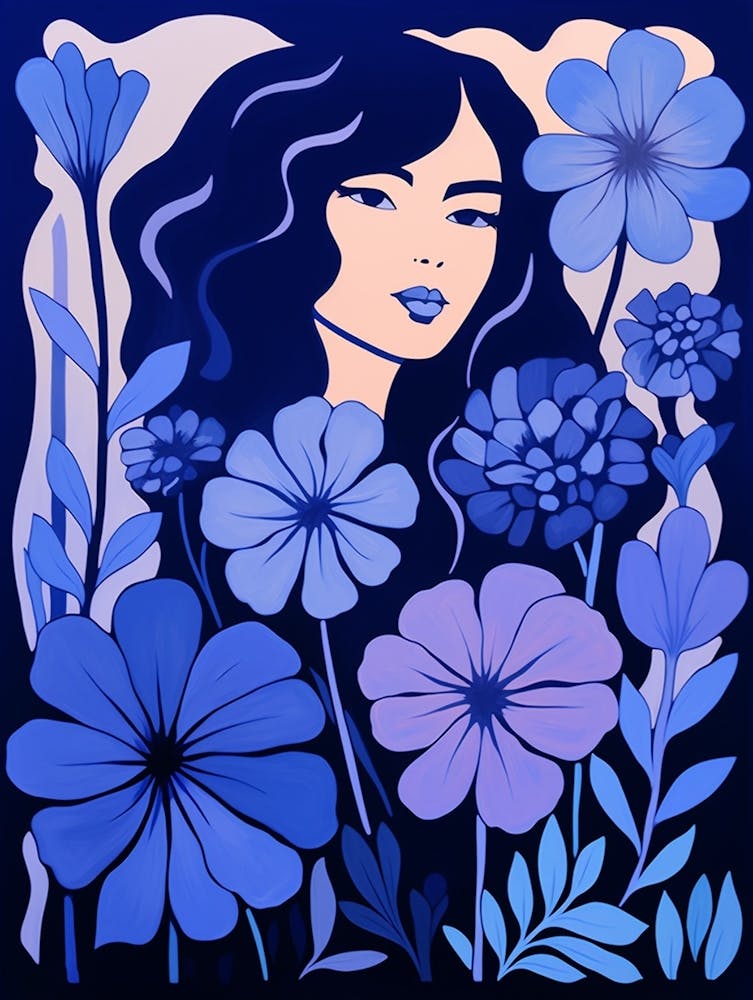 Illustration Fleur Bleue Phlox 3