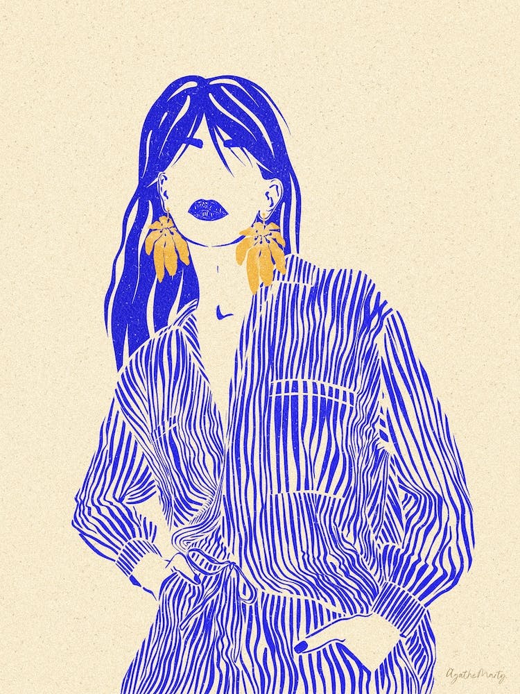 Woman In Blue 6