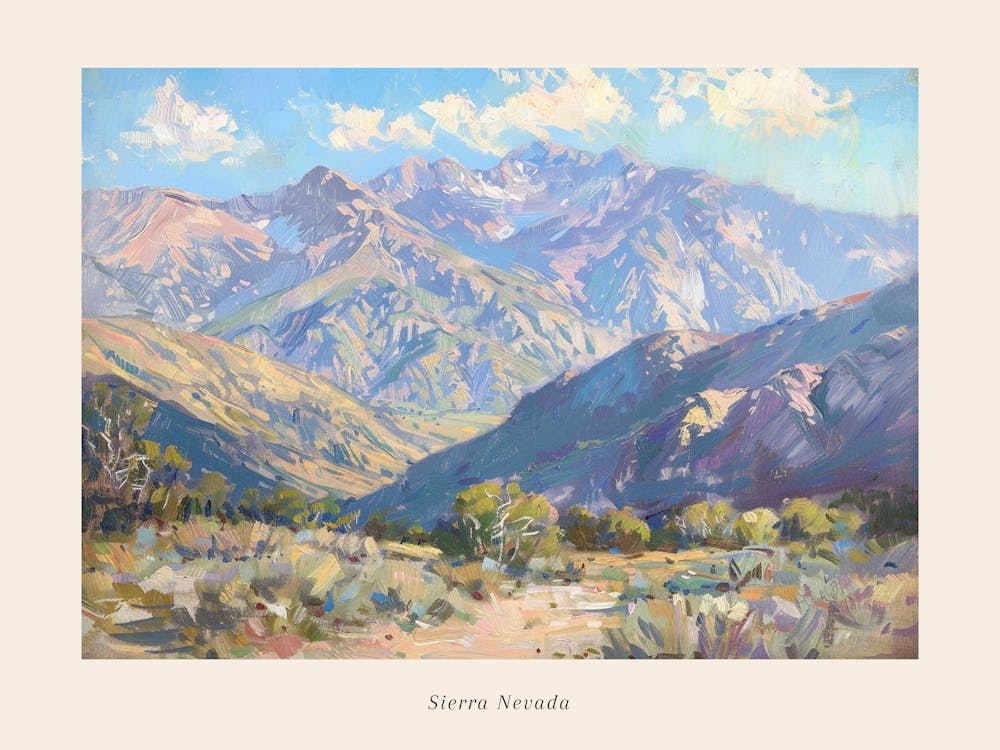 Western Landscapes Sierra Nevada 4 Poster