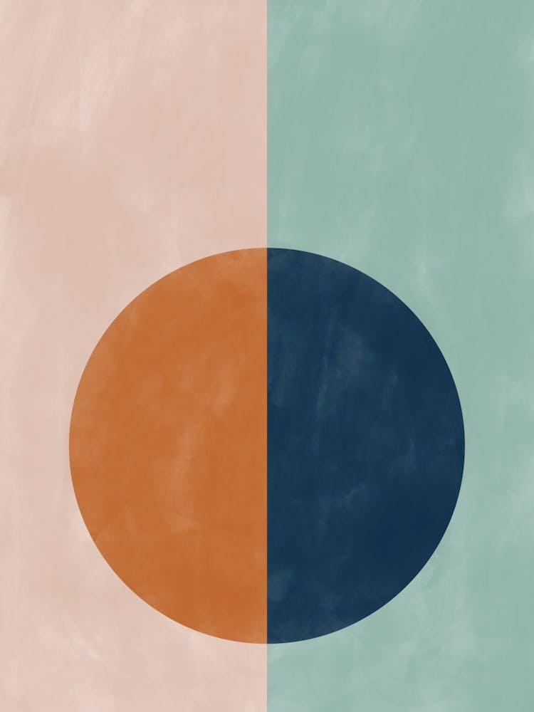 Circle in Blue and Orange No.2