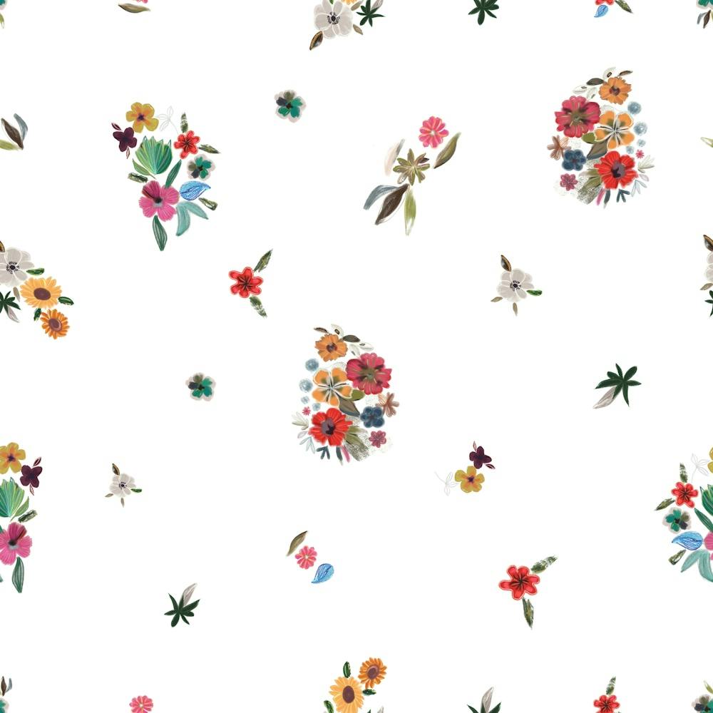 Moody Ditsy Flowers Pattern